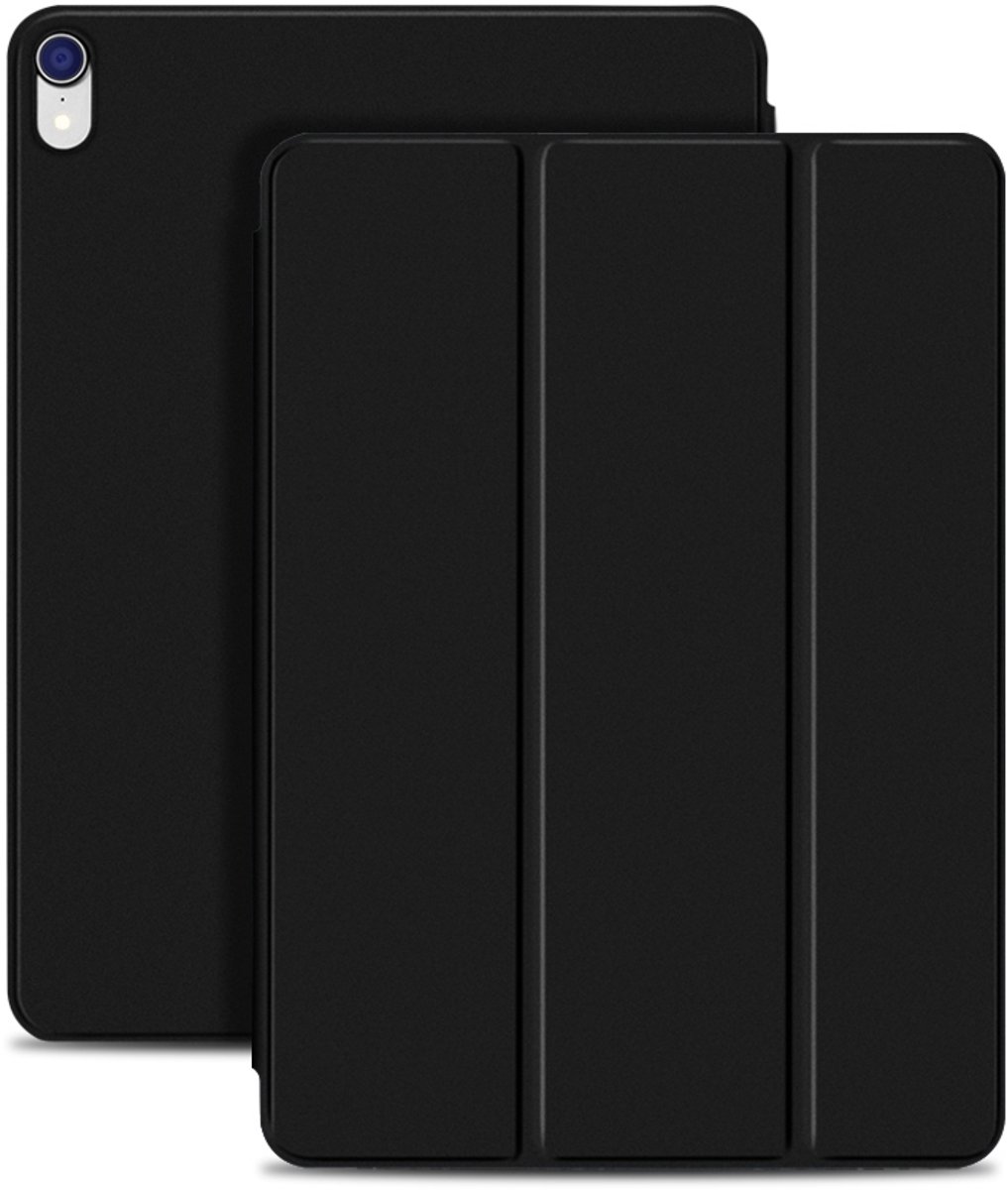Mobigear Tablethoes geschikt voor Apple iPad Pro 12.9 Inch (2018) Hoes | Mobigear Tri-Fold Magnet Bookcase - Zwart