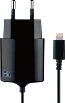 BeHello iPhone Oplader met vaste Lightning Kabel (1.2M) 2.1A Zwart