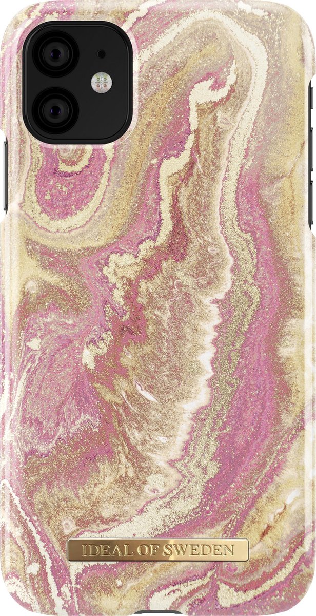 iDeal of Sweden iPhone 11 Fashion Back Case Golden Blush Marble