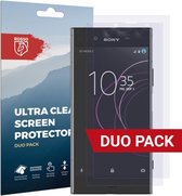 Rosso Sony Xperia XZ1 Ultra Clear Screen Protector Duo Pack