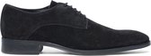 Manfield - Heren - Zwarte suède veterschoenen - Maat 44