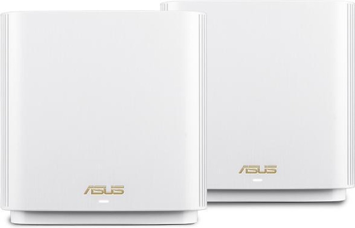 ASUS ZenWiFi XT8 - Draadloze router - Mesh WiFi - Geschikt voor Wifi 6 - Wit - 2-pack