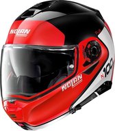 Nolan N100-5 Plus Distinctive 27 Glossy Black Red White Modular Helmet M