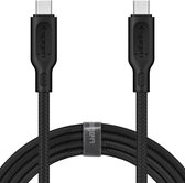Spigen USB-C Male naar USB-C Male kabel - 1.5 meter - Zwart