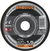 Rhodius XT24 205911 Alu Doorslijpschijf Recht - Non Ferro Metalen - 125mm * 1.5mm - 1 Stuk