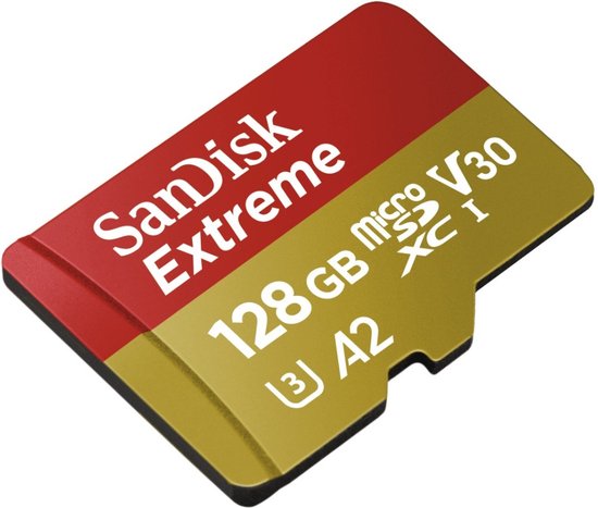 Sandisk MicroSDXC Extreme 128GB 160mb / 90mb,U3,V30,A2