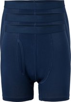 ten Cate Basic boxershorts (3-pack) - heren boxers lang met gulp - blauw -  Maat: S