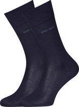 HUGO BOSS George uni (1-pack) - herensokken katoen - donkerblauw -  Maat: 41-42