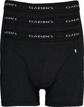 Claesen's Basics boxers (3-pack) - heren boxers lang - zwart - Maat: S