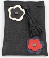 Flower clutch telefoonhouder - Zwart