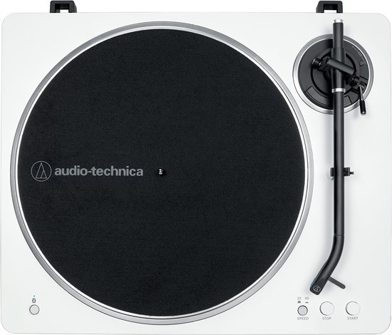 Audio-Technica AT-LP70XBT, Draaitafel met riemaandrijving, Volautomatisch, Zilver, Wit, Aluminium, 33 1/3,45 RPM, DC-motor — afbeelding 3
