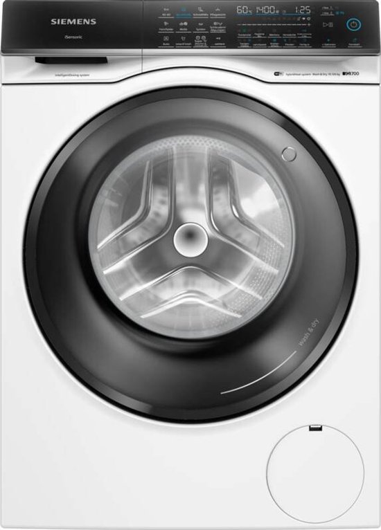 Siemens iQ700 WN54C2A40, Voorlader, Vrijstaand, Wit, Links, Zwart, Touch