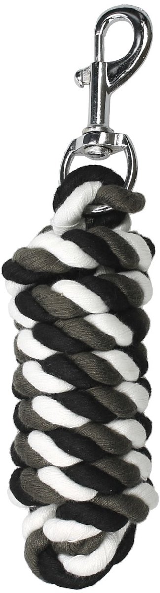 Horsegear Halstertouw Horsegear Striped Donkergrijs