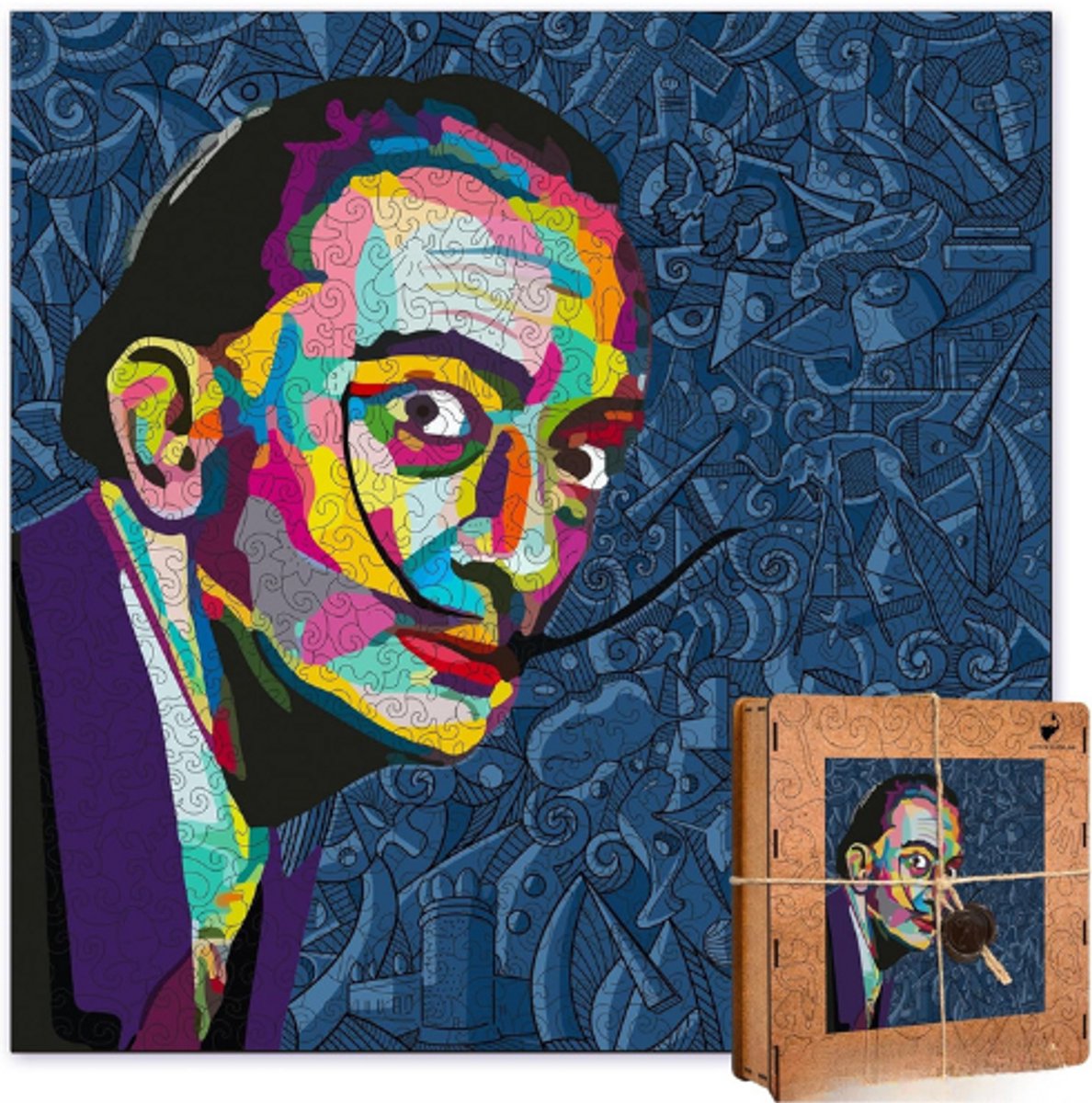 Dali Houten Puzzel A2 Groot – 80x80 cm – 475 Stukken – Origineel Decoratief Kunstpuzzel – Familie Spel En Entertainment