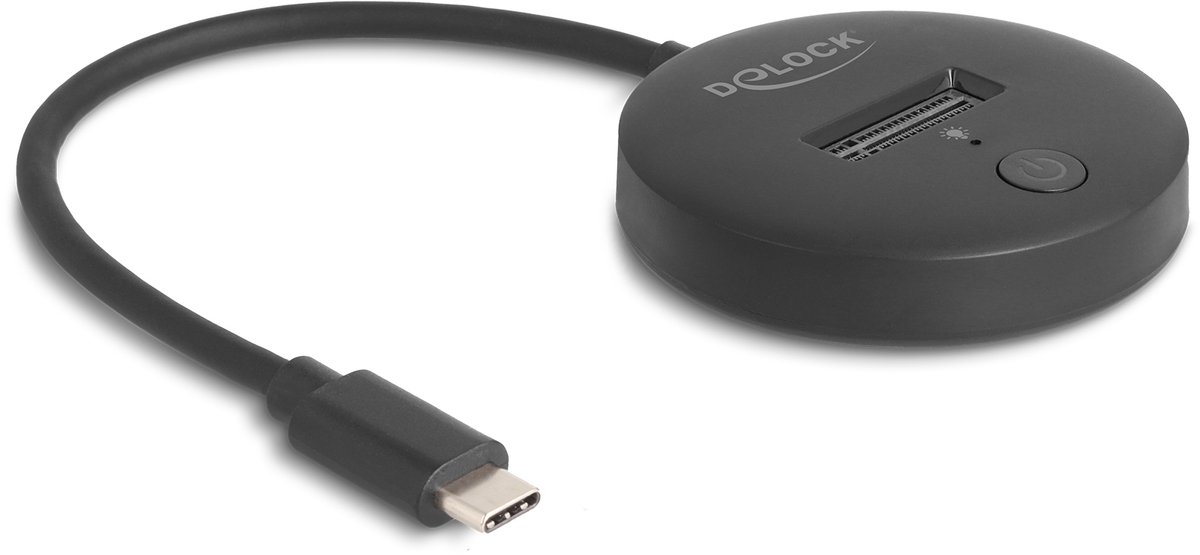 Delock M.2 Docking Station for M.2 NVMe / SATA SSD with USB 10 Gbps USB Type-C™ male
