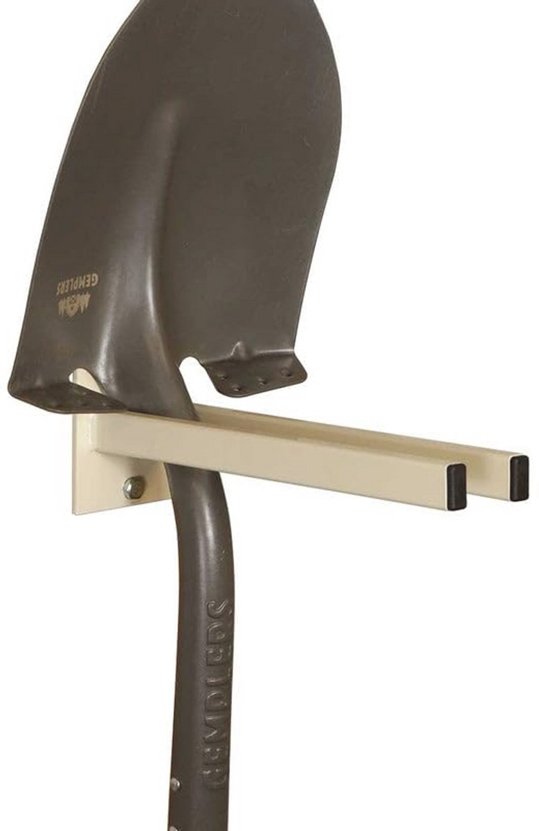 Gereedschapshouder voor Schoppen, Harken en Bezems - Zwart Staal 30,5 cm