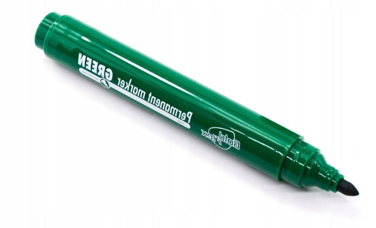 Goldflex Groene Permanent Marker - Sneldrogend & Waterdicht