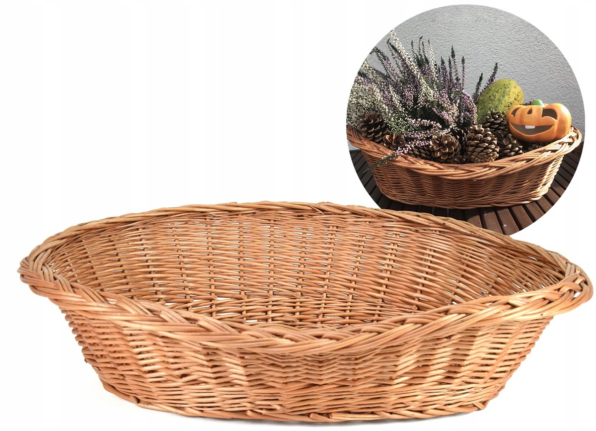 Stijlvolle rieten mand 48 cm - Decoratie & DIY