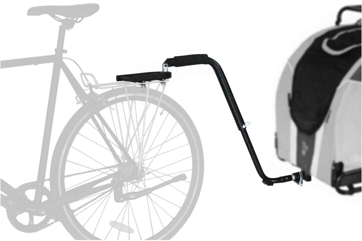 DoggyRide fietskit bagagedrager kop met britch lite, zwart.