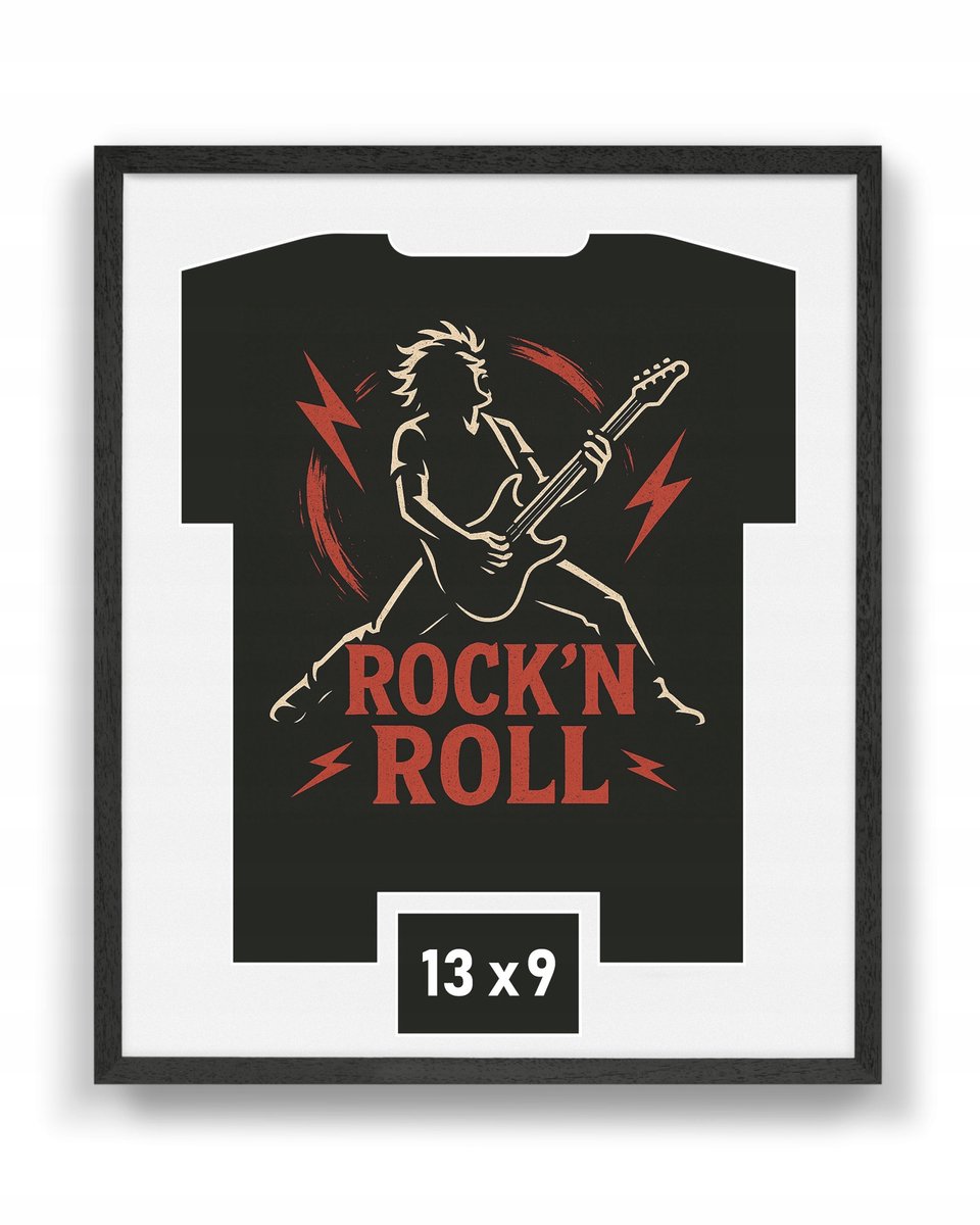 U kunt foto's maken van uw muziek-T-shirt 53x63 cm, zwart en wit voor alle doeleinden