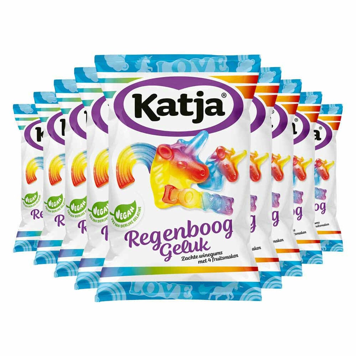 Katja - Regenboog Geluk - 9 x 250 gr - Voordeelverpakking