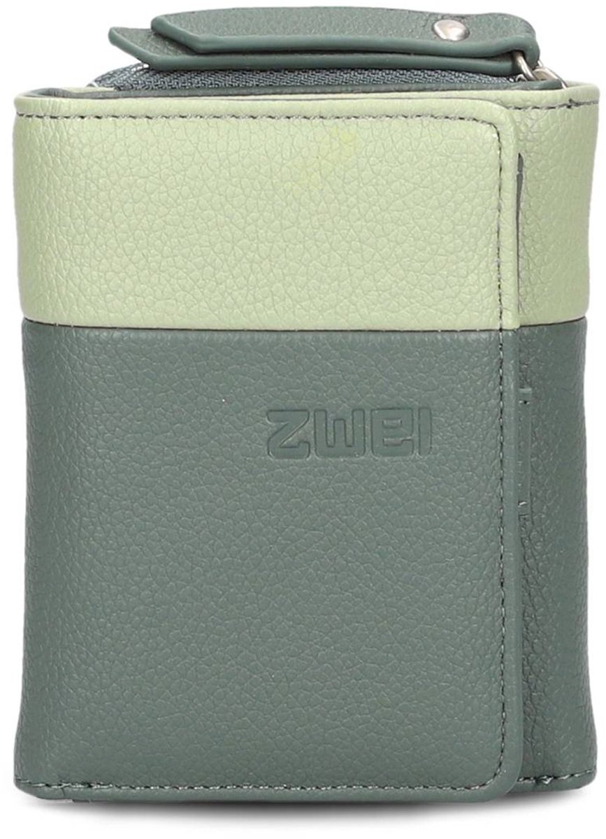 zwei Portemonnee Eva EVW15 Wallet Eucalyptus Donkergroen