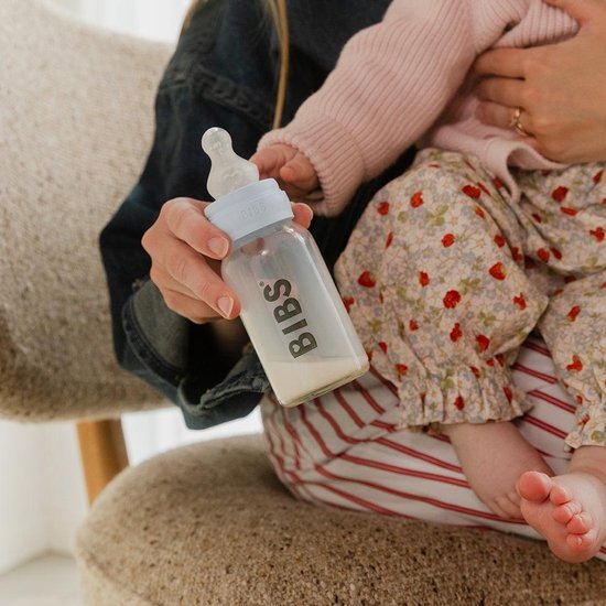 BIBS Flesspenen verpakking 2 stuks. Anti-koliek. Extra spenen voor BIBS babyflessen. Ronde speen. - Siliconen, Gemiddelde stroom van BIBS — afbeelding 2