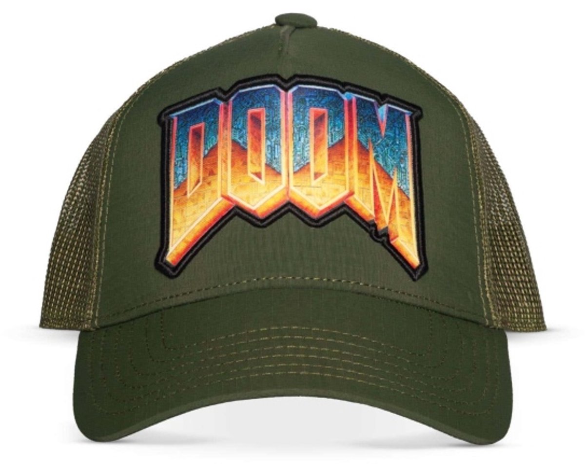 Doom Doom Logo Unisex Cap - donkergroen - Standard