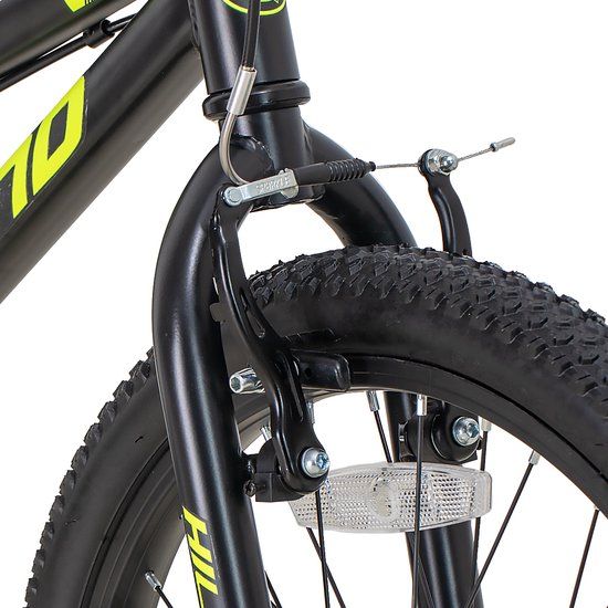 Hiland Climber Tiener Forensen Stadsfiets - 20 inch - Single Speed ​​- V-Brake - Zwart - Geschikt voor buitenactiviteiten in de lente van Hiland — afbeelding 3