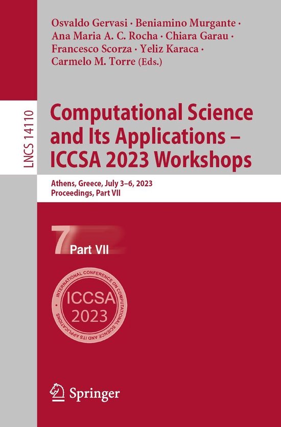 Springer Nature Proceedings Computer Science 7 - Computation ... - cover