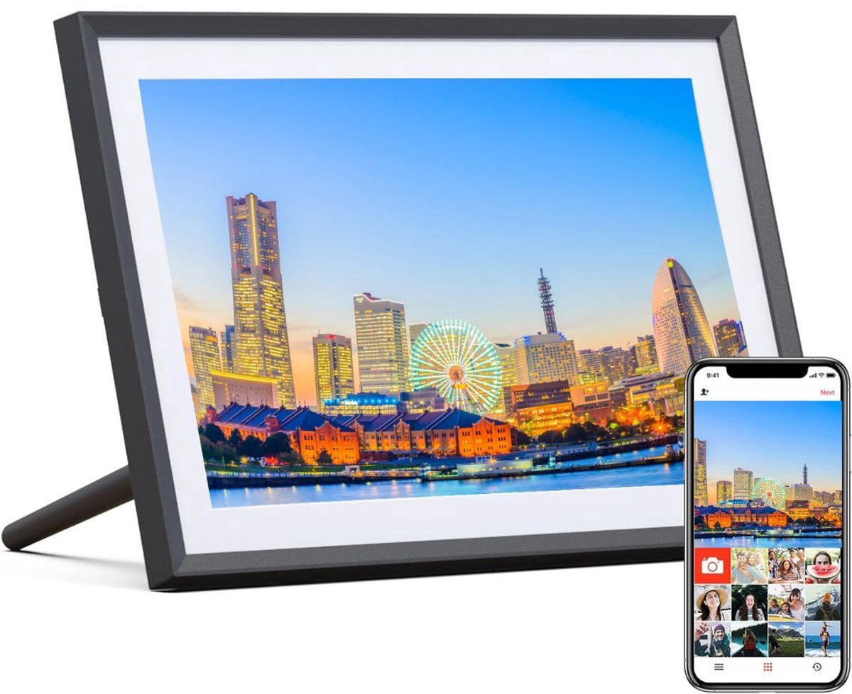 Thuys – Digitale Fotolijst – Met Wifi – Fotolijsten – Frameo App – HD Kwaliteit – Zwart