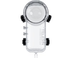 Telesin Invisible Dive Case voor Insta360 X4 Duikbehuizing - Onzichtbaar in 360° Opnames - Waterdicht tot 40 Meter - Polycarbonaat