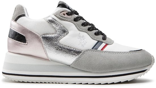 US Polo Assn Baskets Sylvi pour femme White/ Pink, taille 41