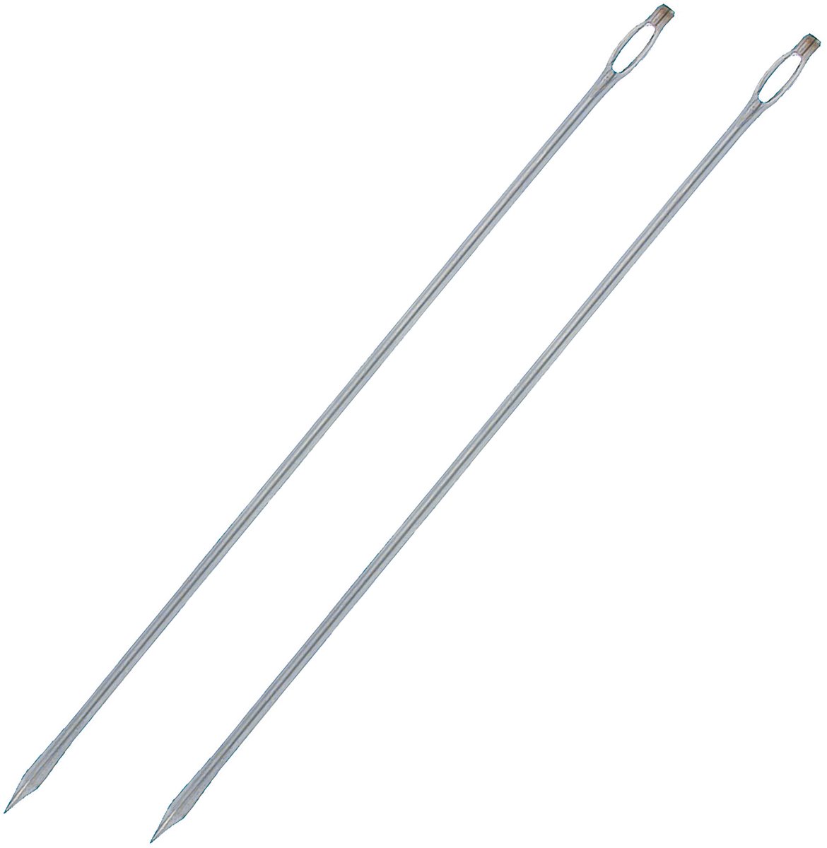 Westmark 2 dresseernaalden met groot oog, recht, lengte van elke naald: 18 cm, roestvrij staal, zilver, 126822E3