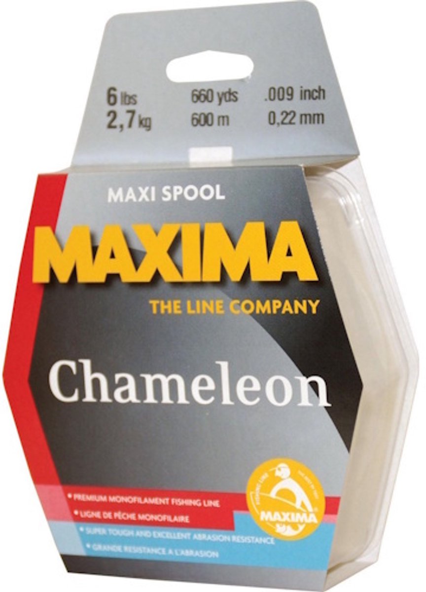 Maxima Maxima Chameleon Mini Pack Monofilament Vislijn â€“ 100 meter â€“ Sterk en onzichtbaar onder water 0.32MM / 12LB