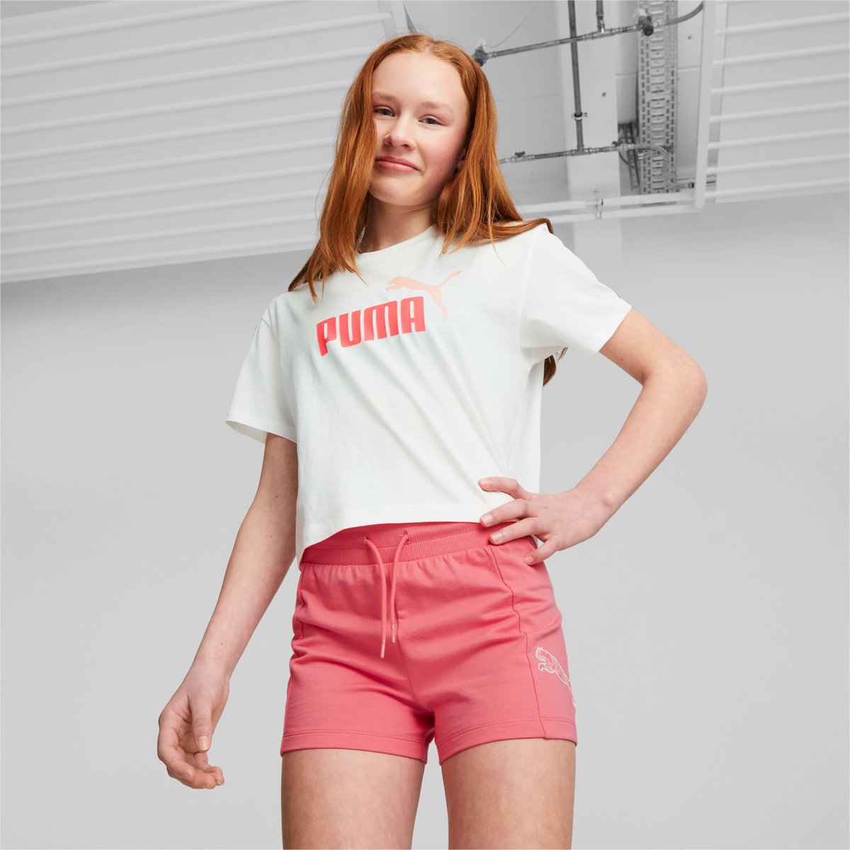 Puma Power Summer Hi Korte Broek 3-4 Years Meisjes Loveable