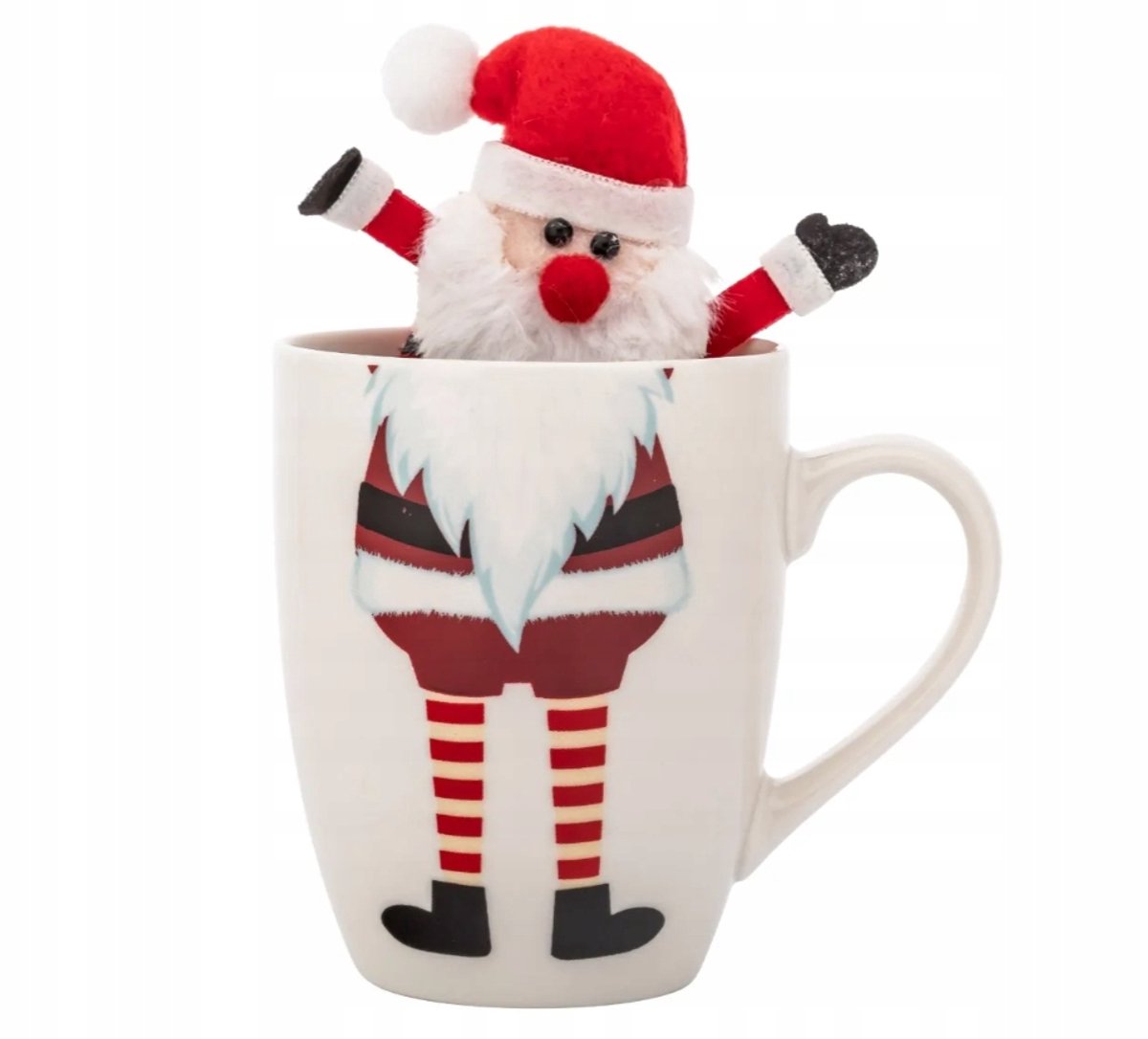 Porseleinen Kerstmok met Sinterklaas Knuffel - 340 ml Cadeau