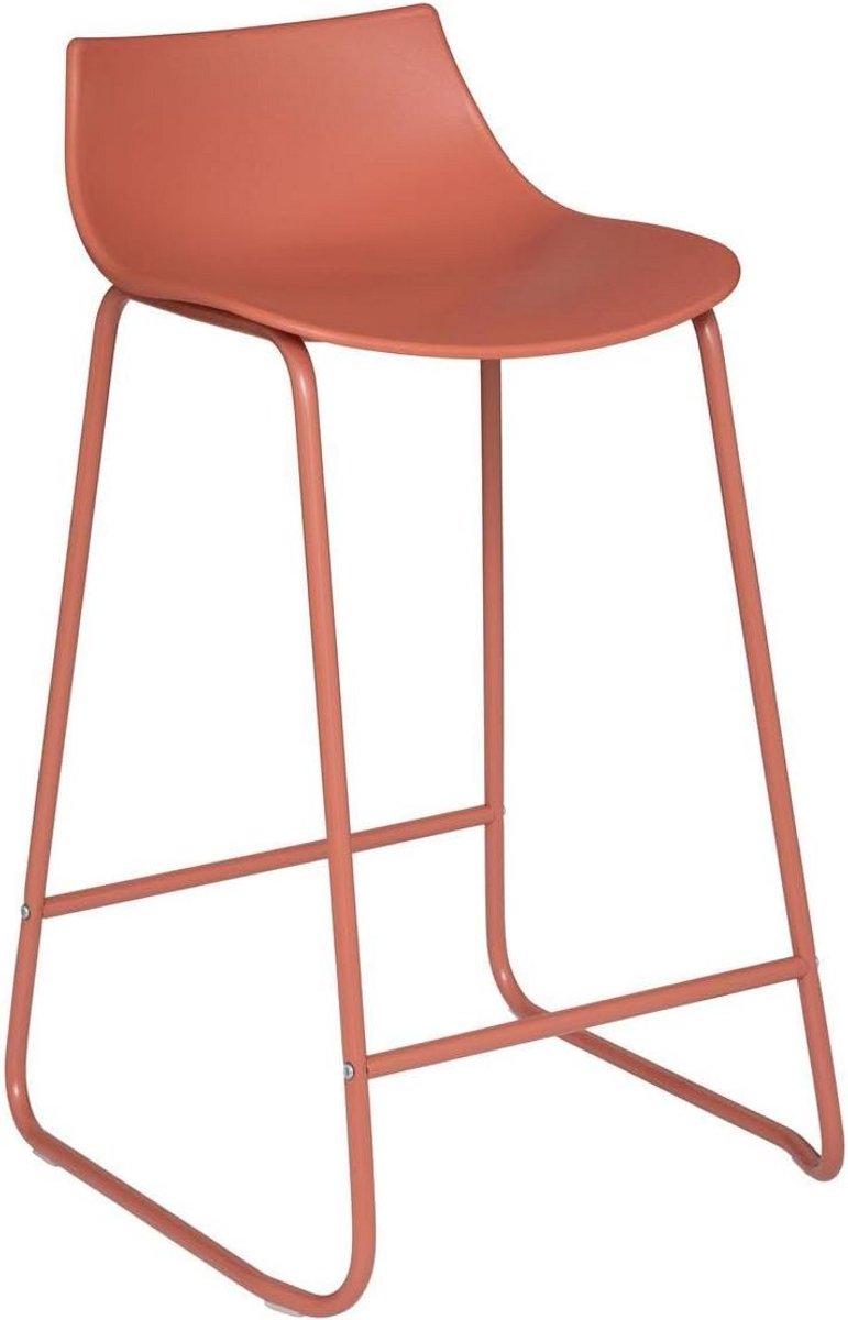 Stijlvolle Barkruk Otac van Metaal in Trendy Terracotta Roze