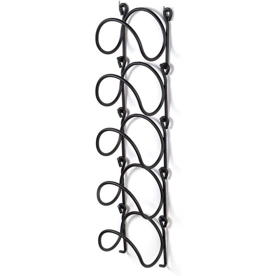 Handdoekrek voor Badkamer Muur - Vijf niveaus Wandmontage Handdoek Opbergrek - Gemonteerd Metalen Wijnrek met Haken - Handdoek Plank Handdoekhouder voor Bad - Set van 5