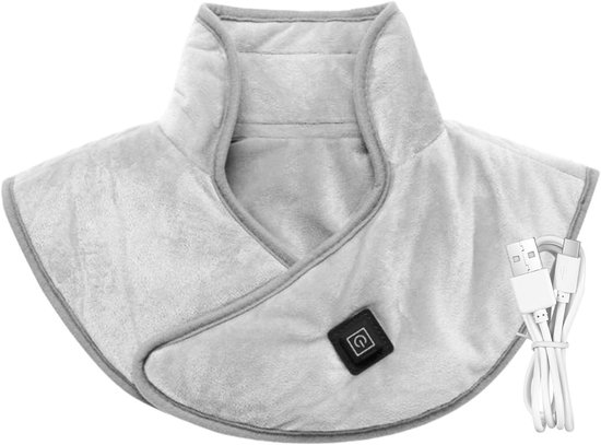 Nekwarmer Verwarmingskussen | 3 Temperatuurinstellingen Verwarmende Omslag,USB Elektrisch Verwarmd Schouder en Nek Verwarmingskussen | voor Mannen, Vrouwen, Senioren, Moeder, Vader en Bureaumedewerker