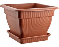 Grote Plantenpot met Waterreservoir 60x60 cm - 70 Liter tegen Wateroverlast, UV-Stabiel en Vorstbestendig
