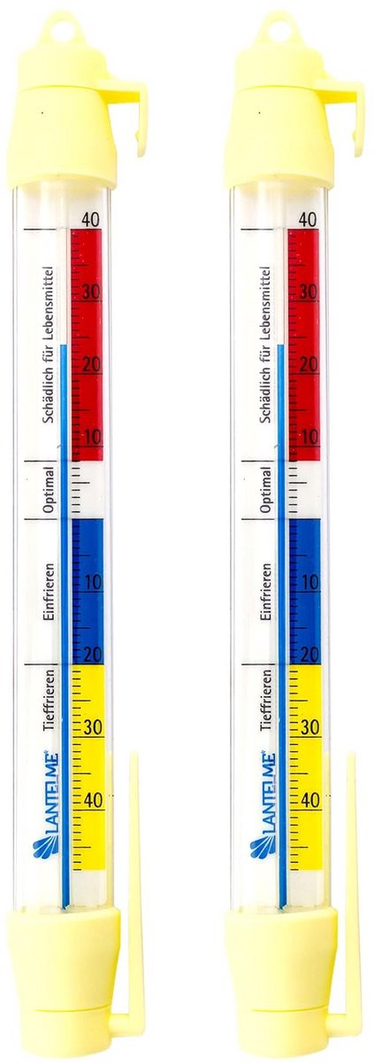 Analoge Koo- en Vriesthermometer, 2 Stuks, 21 cm, Ophangbaar