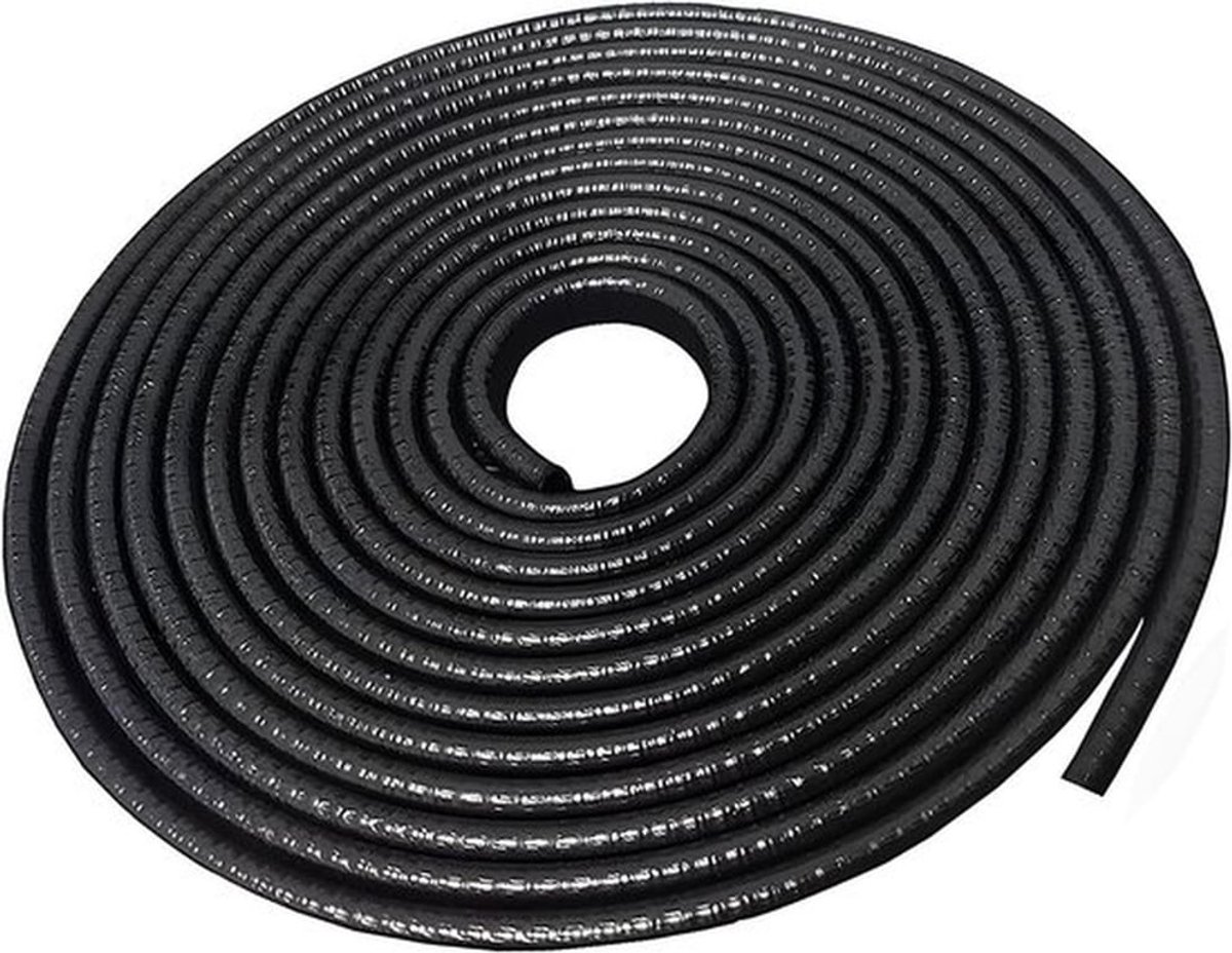 Rubberen Trim Seal voor Autodeurbescherming en Geluidsisolatie - 3 meter - U-vorm - Zwart