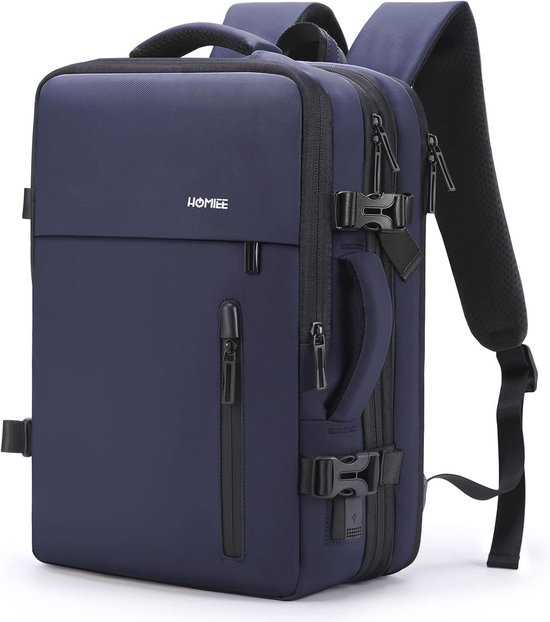 Computer Rugzak Duurzame Unisex Rugzak met USB Oplaadpoort - 15.6 inch Computer Rugzak ...