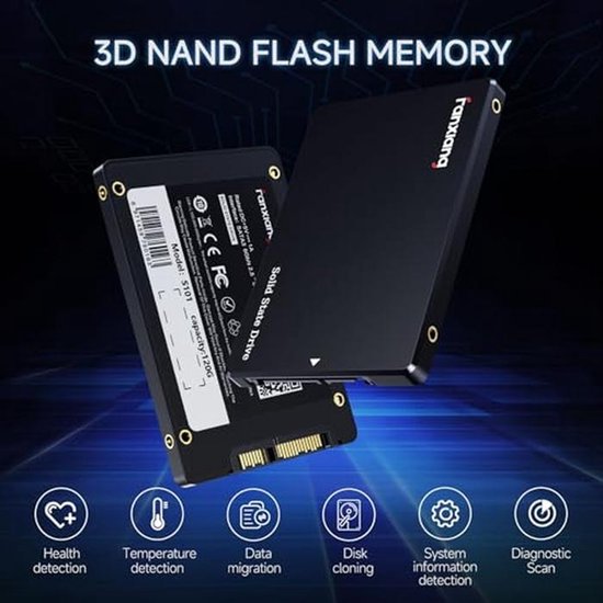 2TB SATA III 2,5 inch QLC SSD - Hoge snelheid interne harde schijf voor snelle gegevensoverdracht — afbeelding 3