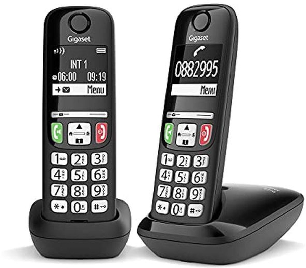 Draadloze Telefoonset met 2 Handsets en Groot Scherm