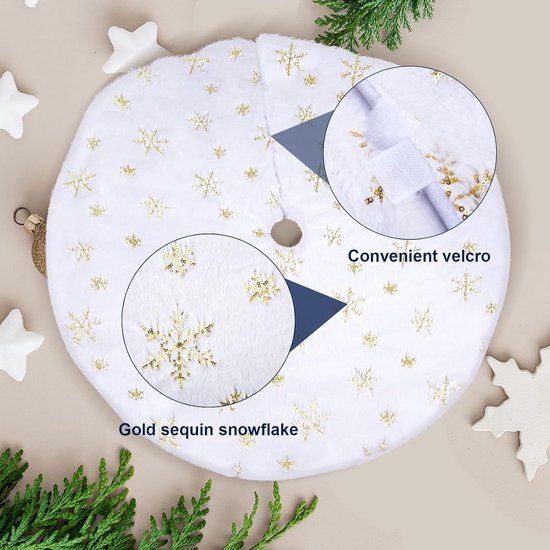 N&T NIETING Kerstboomdeken, kerstboomrok 76 cm met