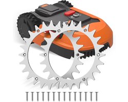Robotmaaier spikes voor Worx Landroid L - 2 stuks met zelftappende schroeven
