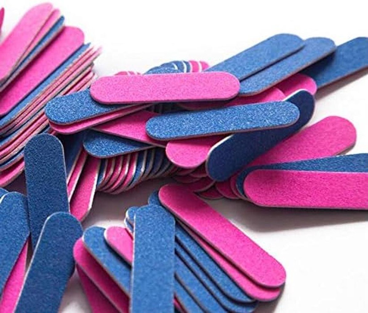 100 Stuks Dubbelzijdige Nagelvijlen Set - Professionele Nagelslijpers 180/240 Grit