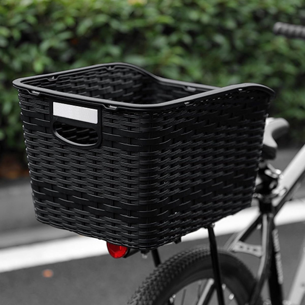 Grote Fietsmand Achter (27L) - Weerbestendig & Roestvrij met Bagagenet